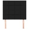 VidaXL Headboard Bedroom Furniture Bed Accessories Single Bed Heads Interior Bed Frame Heads Black 80x5x118/128 3116308