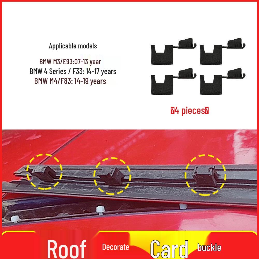 BMW M3/M4 & 4 Series Convertible Roof Hinge Cover Clip Trim (E93/F33) 54377184037