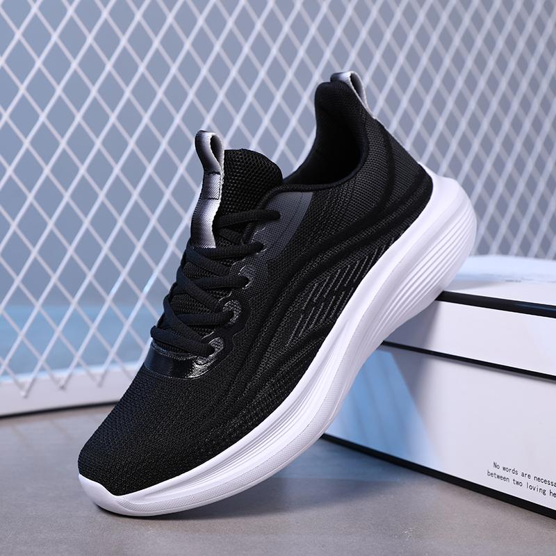 

Sneakers autumn new mesh breathable lightweight casual shoes black running shoes 35