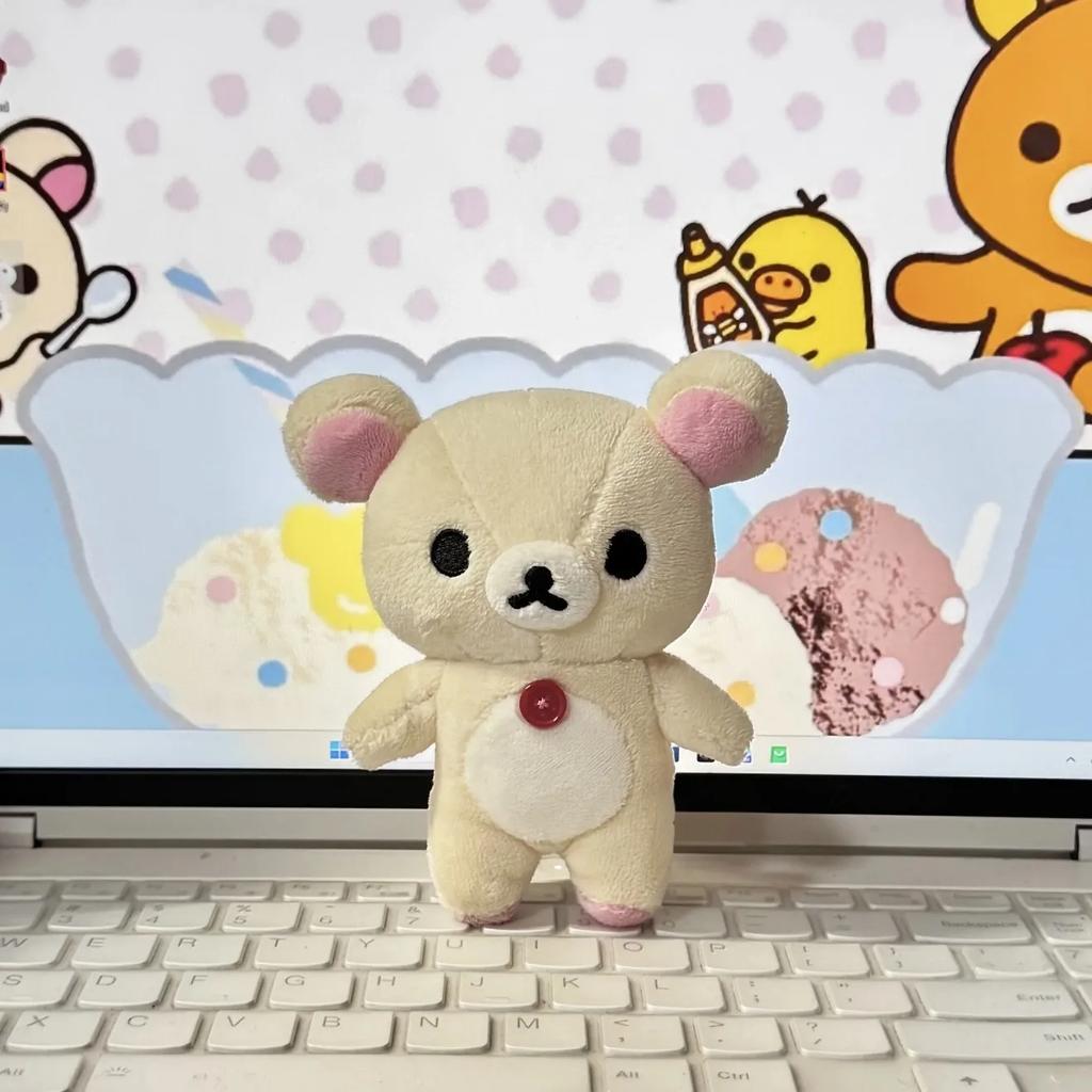 12cm Peluche Carino Rilakkuma Korilakkuma Orso Marrone Beige Cartone Animato Bambola Imbottita Adorabili Peluche Regali di Compleanno Per Ragazza
