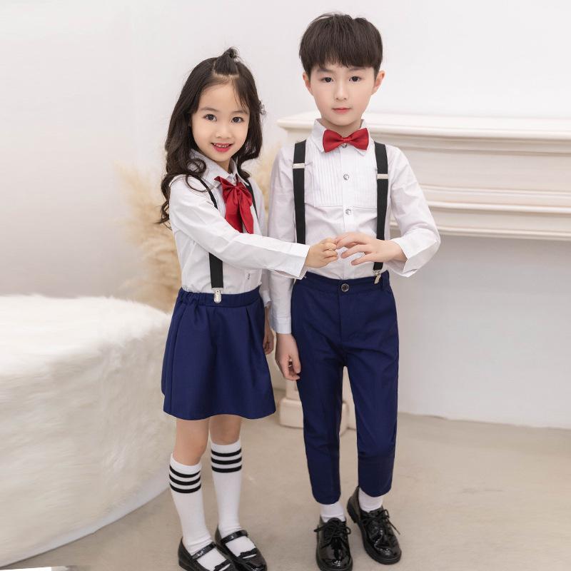 Dziecięcy letni smoking sceniczny dla chłopców - strój dla zespołu chóralnego