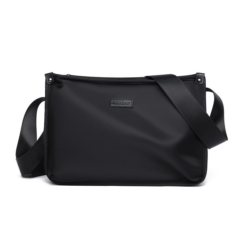 

Business Bag Men s Lightweight Oxford Multi-Layer Shoulder Bag Commuter Crossbody Bag чёрный
