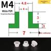 T-förmige Nylon-Dichtungsscheibe M3-M35 Gewinde Isolierabstandshalter
