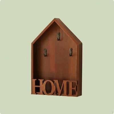 Key Cabinet Decorative Entryway Shelf Nordic Style Distressed Home Holder
