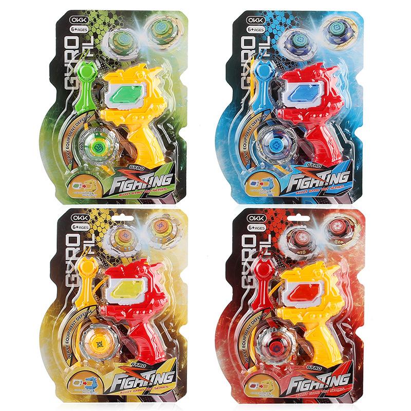 Alloy Childrens Colorful Spinning Tops Set With Hand Grip And Launcher For Play Competitive
