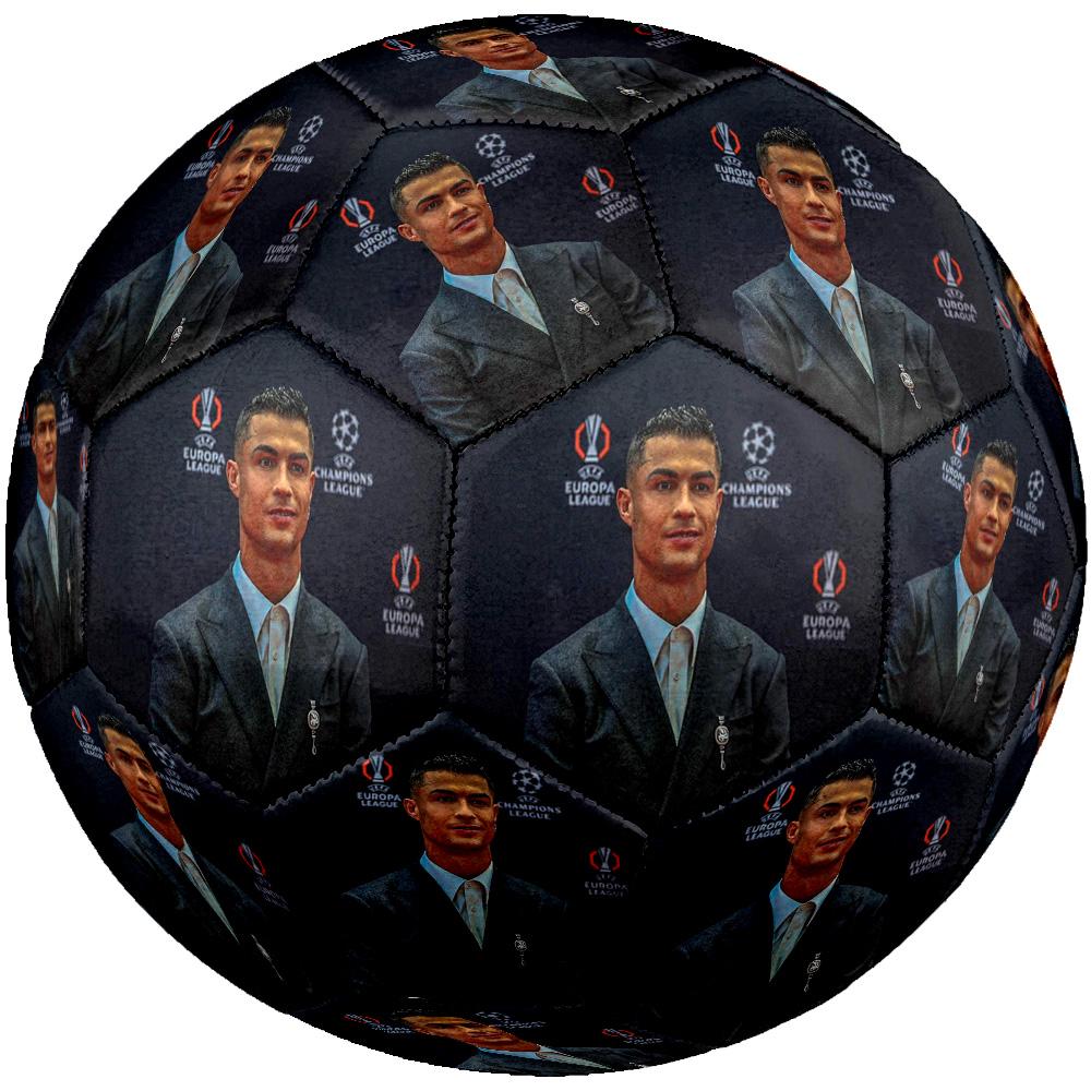 Cristiano Ronaldo Soccer Ball Size 5 Football Machine Sewn Indoor/Outdoor Universal Football Unique Gift for Soccer Lovers