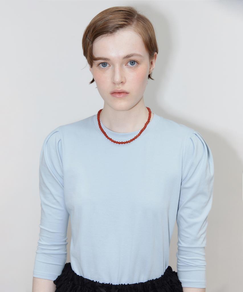 SINOON Puff Sleeve T-Shirt (Sky Blue)