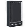 Wardrobe Black 87 x 49 x 159 cm Fabric