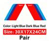 Tri-Color SPORT Car Fender Stickers, Wheel Arch Decor Decals, Personalized Auto Modification Decals Fit for BMW E46 E60 E61 E70 SK8