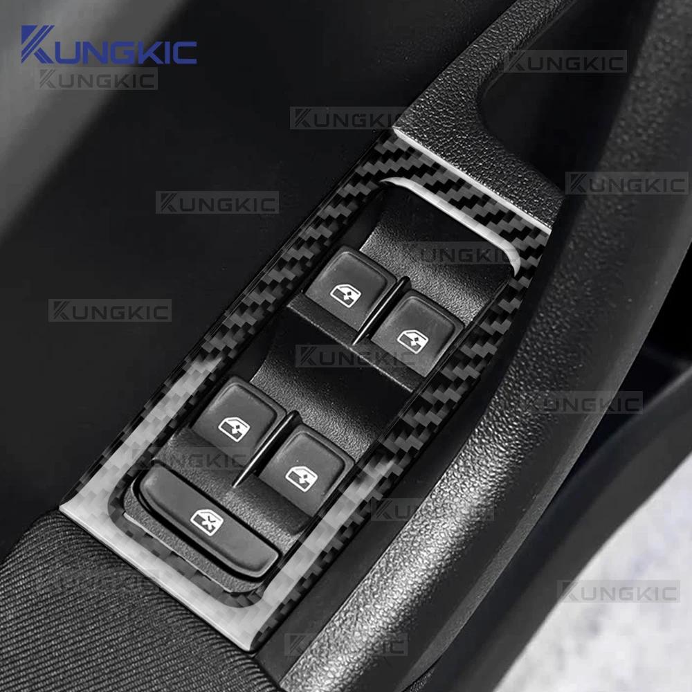 Carbon Fiber Window Switch Frame for Skoda Octavia A7 2015-2020 LHD RHD
