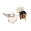 Car Fragrance Empty Glass Bottle Cute Car Air Freshener Bottle Perfume Clip Air Vent Outlet Aromatherapy Essential Oils Diffuser