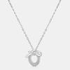 METROCITY JEWELRY Nodino Sterling Silver White Necklace A243SN1217WPA