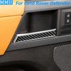 For Land Rover Defender 2020-2025 Carbon Fiber Inner Door Handle Switch Panel Cover Decoration Car Accessories Interior Sticker