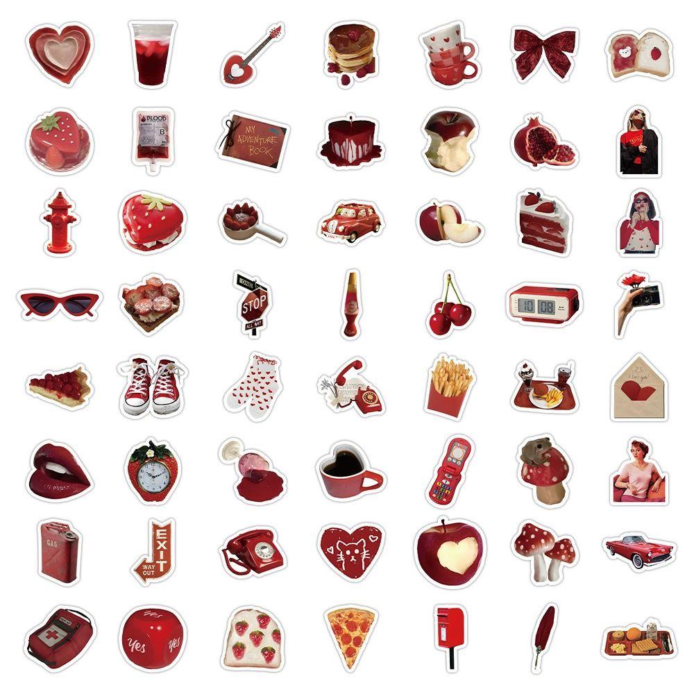 

Клейкие наклейки для дневника романтики для девочек, декоративные граффити-наклейки, детская игрушка, чемодан style H