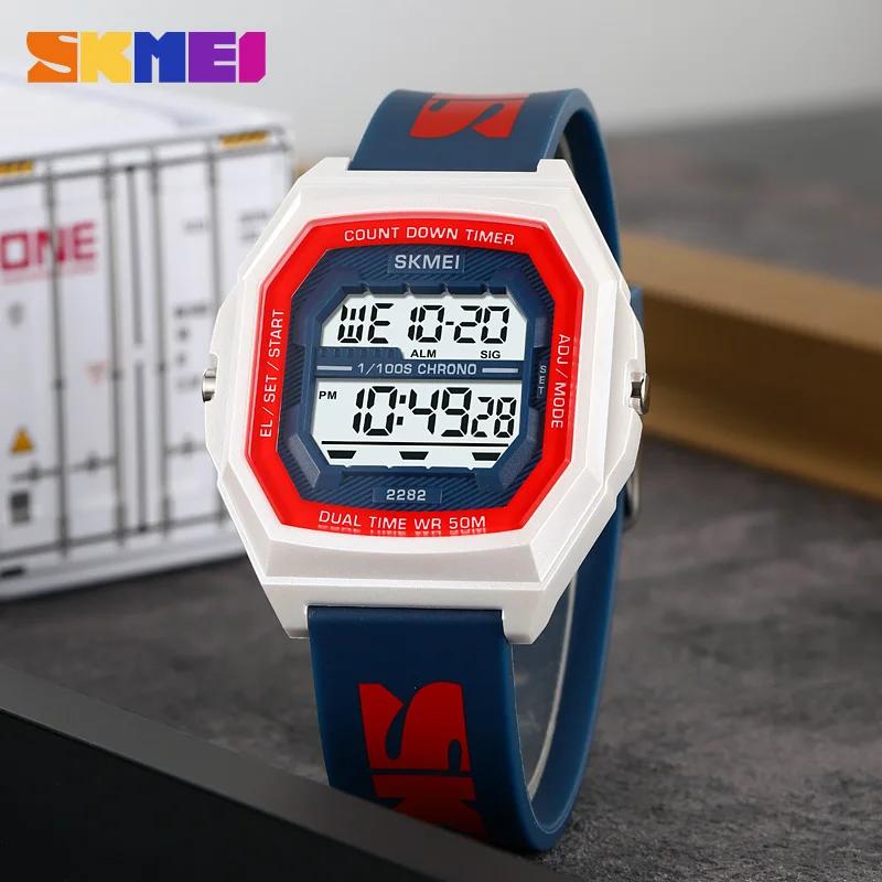 SKMEI 2282 Military Quartz Wristwatches Digital Sport Watch for Men Stopwatch Waterproof Electronic Mens Clock Reloj Hombre 1894
