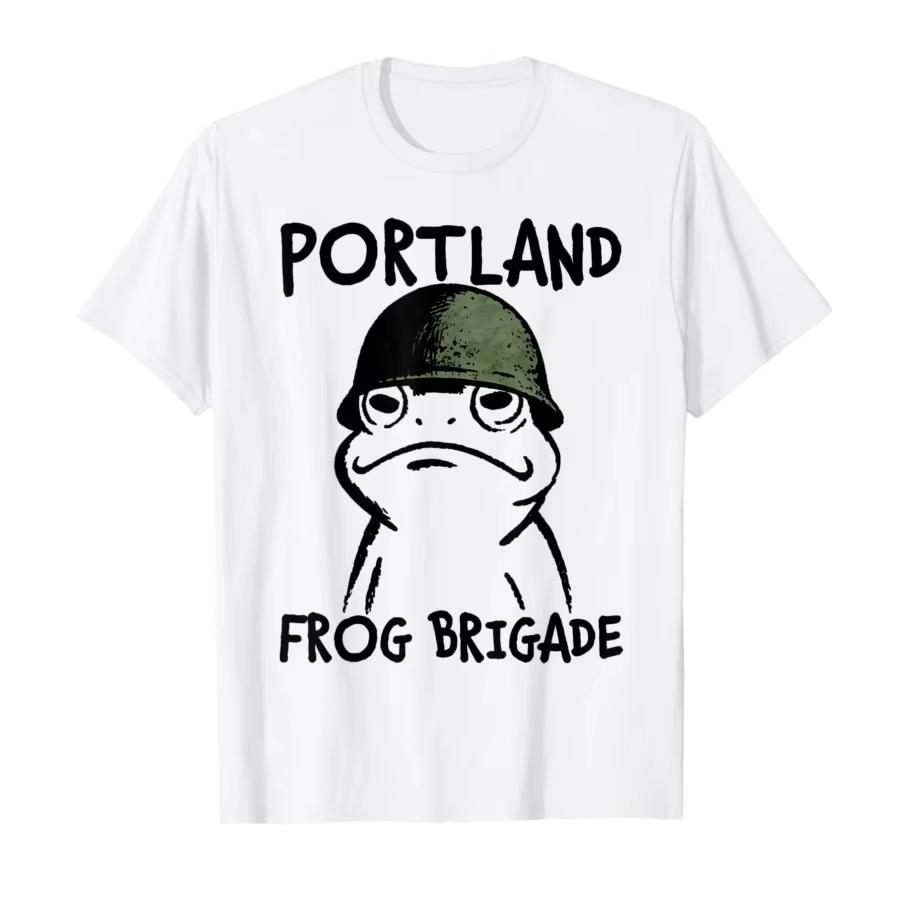 2026 Portland Frog Brigade Frogs Together Are Strong Tshirt for Men Women Cotton T Shirts Short Sleeve Tops Popular Fashion XL