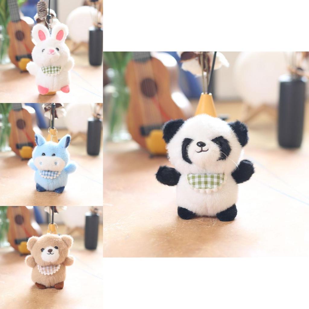 Animal Lovely Stuffed Keychain Bear Pendant With High Quality Pp Filling Cotton
