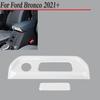 White Console Armrest Box Switch Button Knob Cover Decor For Ford Bronco +