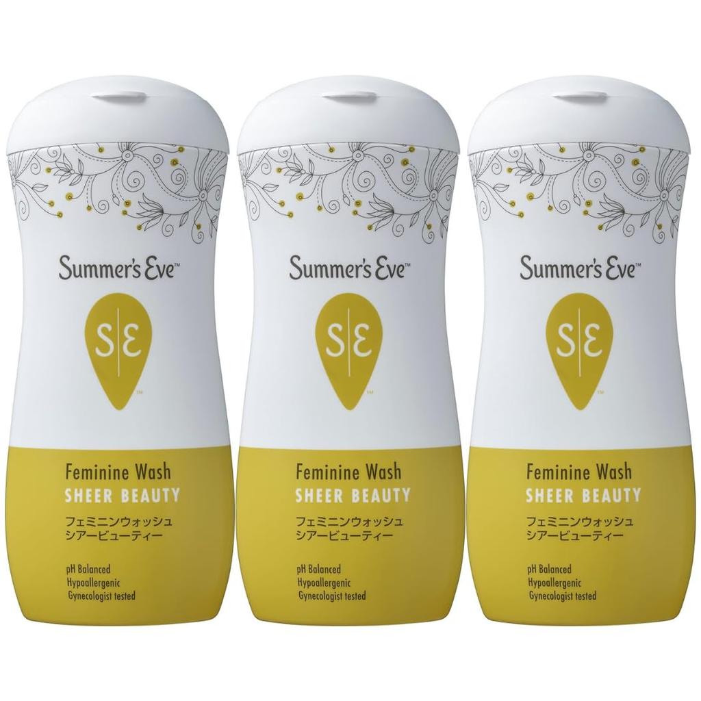 Set of 3 Eve Feminine Wash Sheer Beauty 237ml [Bulk Purchase] Summer's