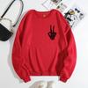 Women Hoodies & Sweatshirts Thick Velvet Round Neck Hoodie Winter Warm Pullover Casual Sweatshirt