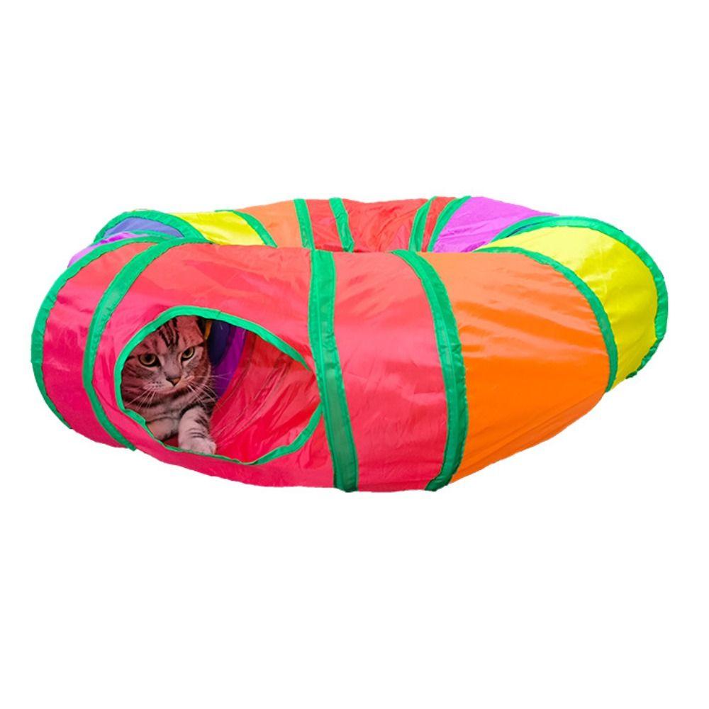 Breathable Cat Tunnel Tube Polyester+Steel Wire Pet Fun Play Toy Portable Cat Nest  Cat