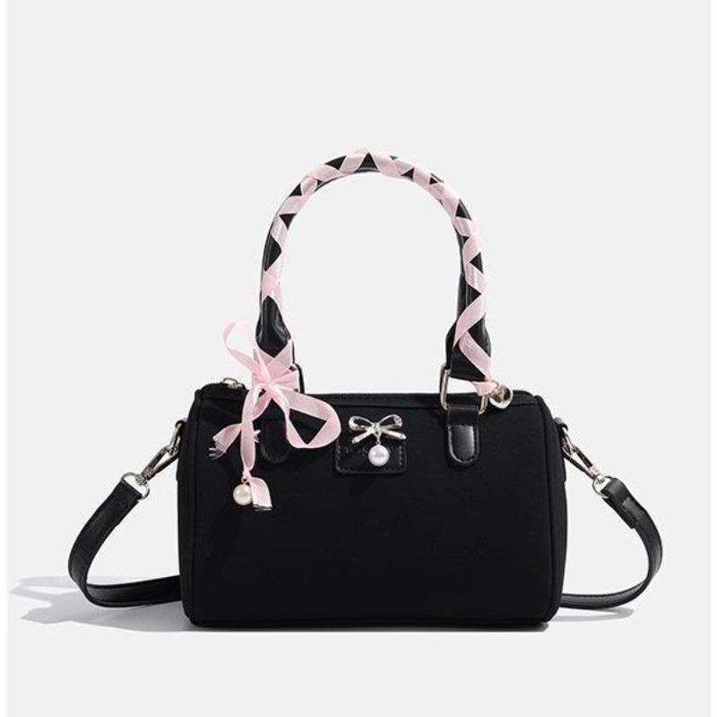 

Small-scale Boston Tote Bag with Shoulder Strap, Sweet Cross-body Bag чорний