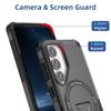 Hybrid PC Silicone Magnetic Case for Samsung Galaxy A17 5G S26 Ultra A57 A37 A16 A26 A36 A56 A15 A35 A55 S25 FE S24 Plus