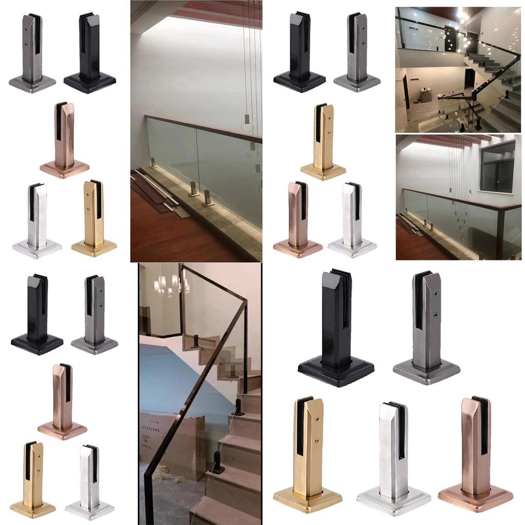 Modern And Minimalist Glass Clamp For Loft And Staircase 304 Stainless Steel