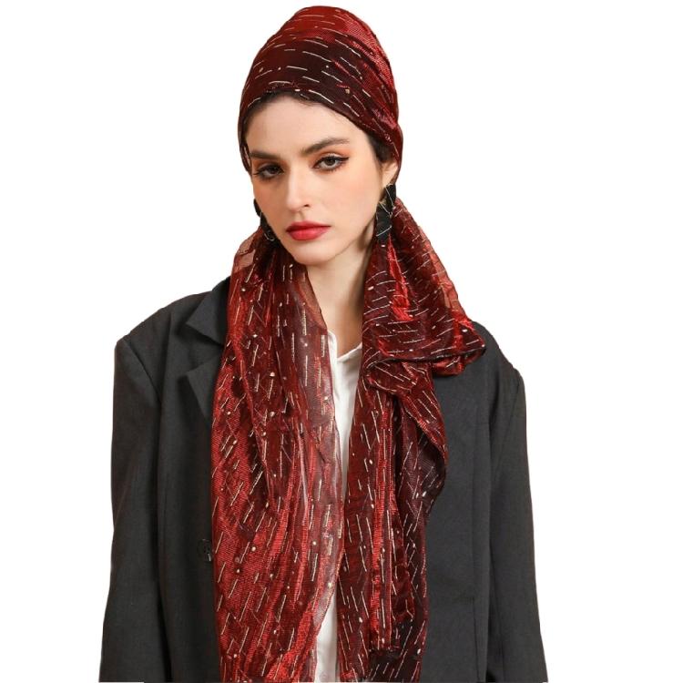 Fashionable Hijab Scarf Muslims Headscarf Turban Neck Wrap Rectangle Kerchief for Convenience and Comfortable Daily Use