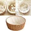 Willow Storage Basket Natural Fiber Container Handwoven Organizer For Home Decoration And Practical Use