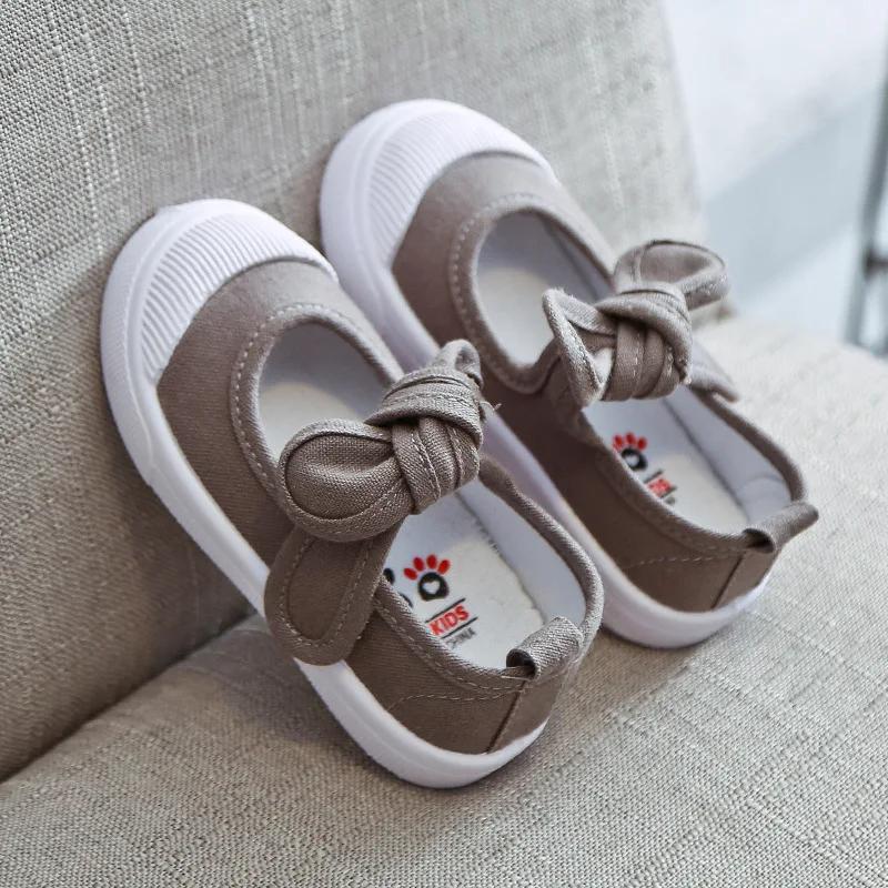 Korejská móda Dětská bota Dětské plátěnky Mašle Dětská princeznovská bota pro holčičku Ležérní tenisky Tenis Infantil Menino Zapatos