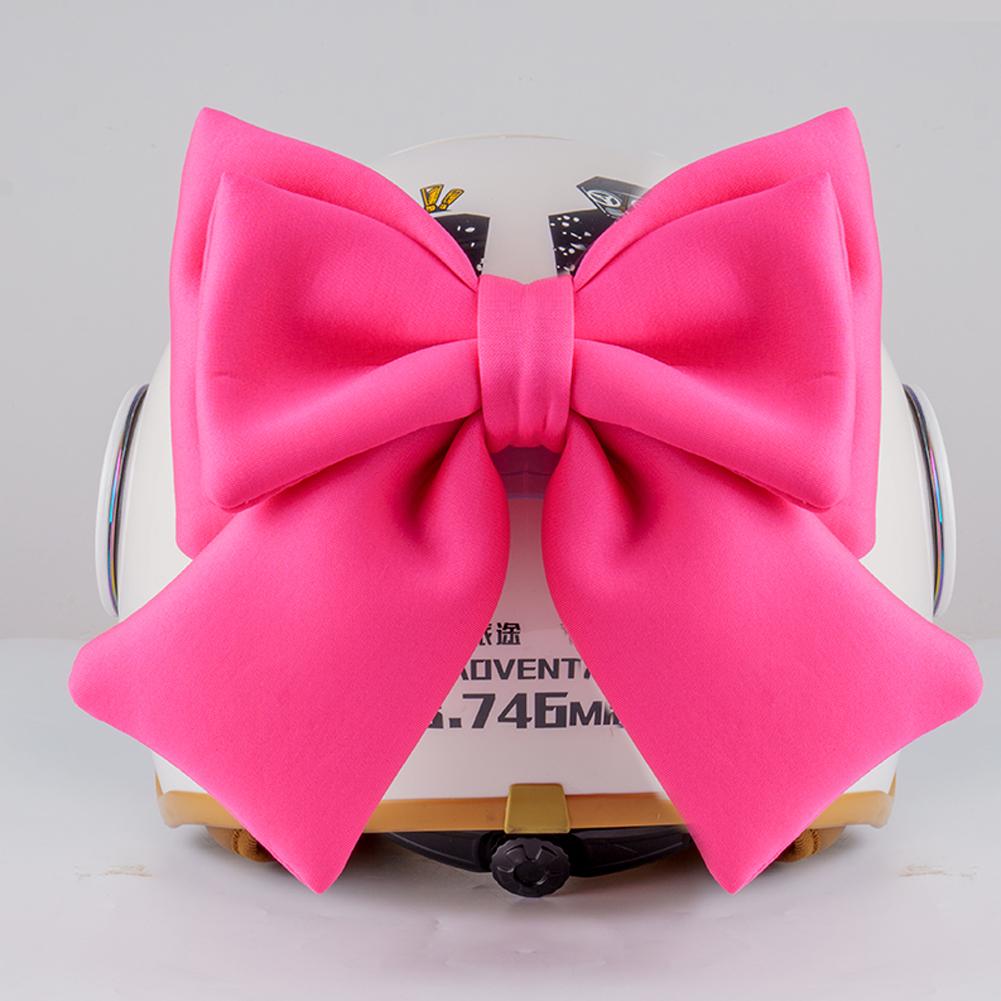 Motorcycle Helmet Bow Decoration Electric Bike Helmet Car Body Decoration Accessories Bowknot Suction Cup For Girl Women