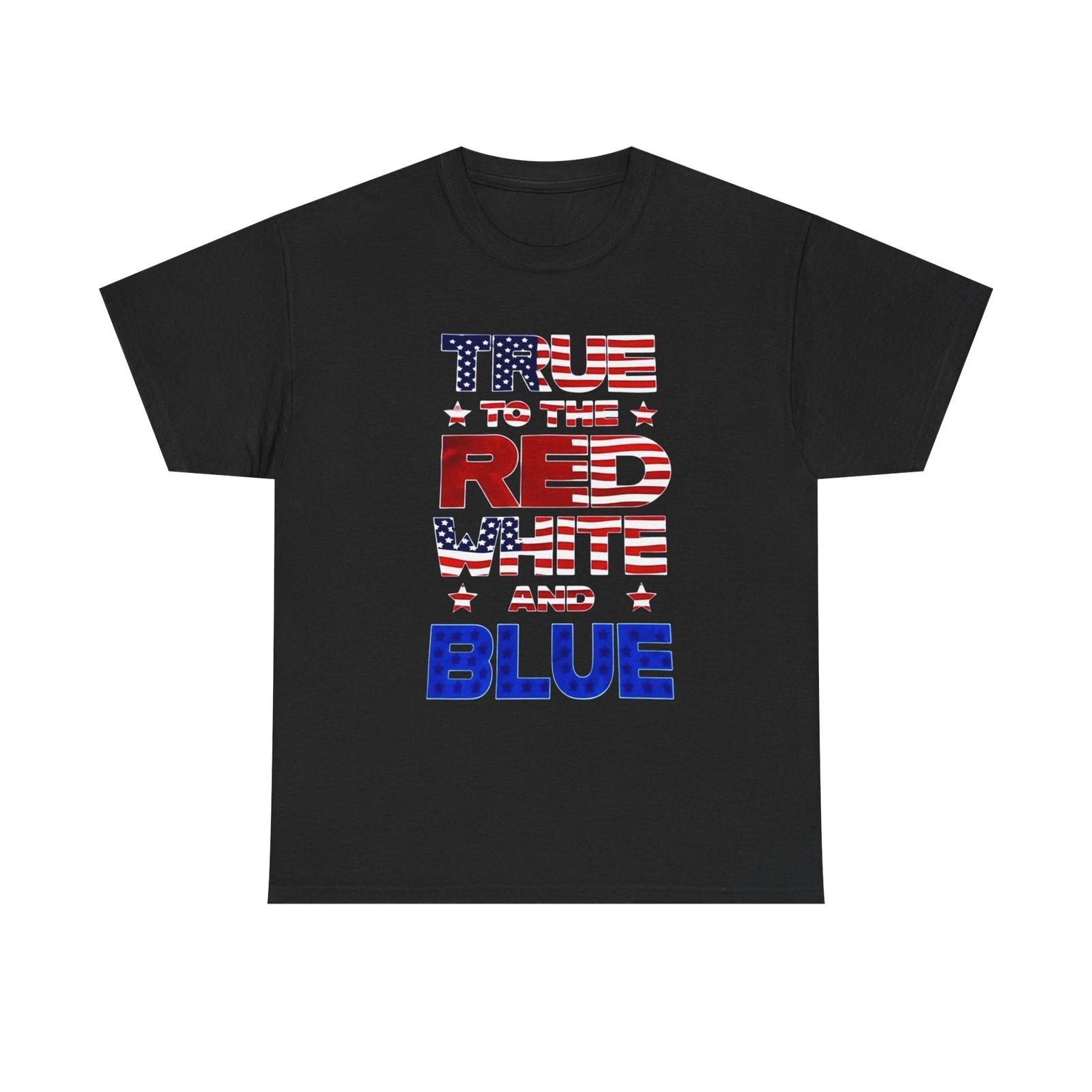 Stars And Bars True To The Red White And Blue Unisex Heavy Cotton Tee S