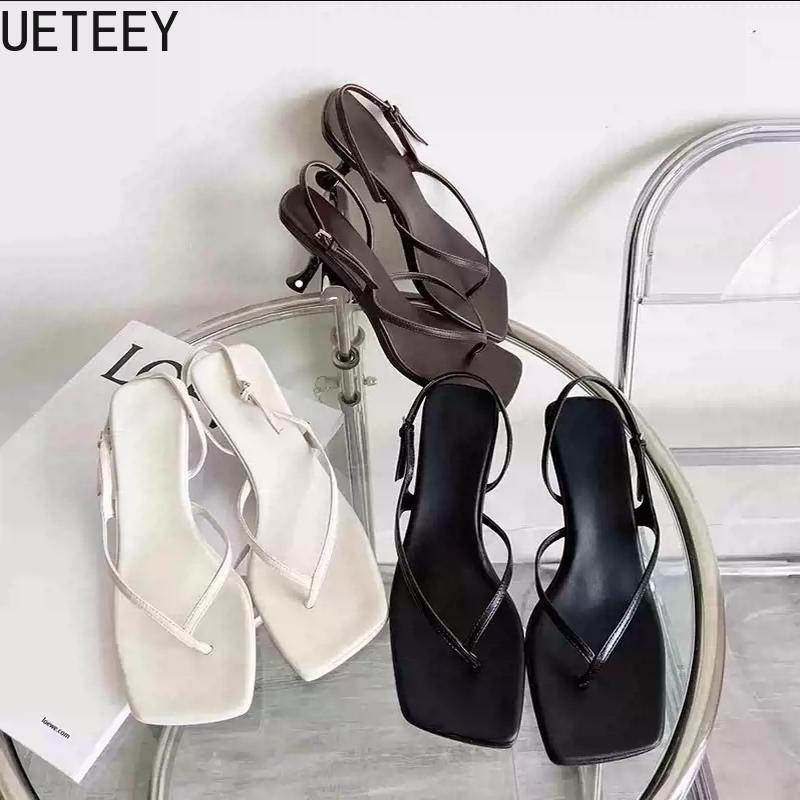 Fashion Summer High Heel Women Clip Toe Sandals Fashion Narrow Band Shoes Design Style Party Dress Sandalias Shoes