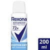 Déodorant - REXONA - Cotton Dry - 200ml - Femme - Sans alcool