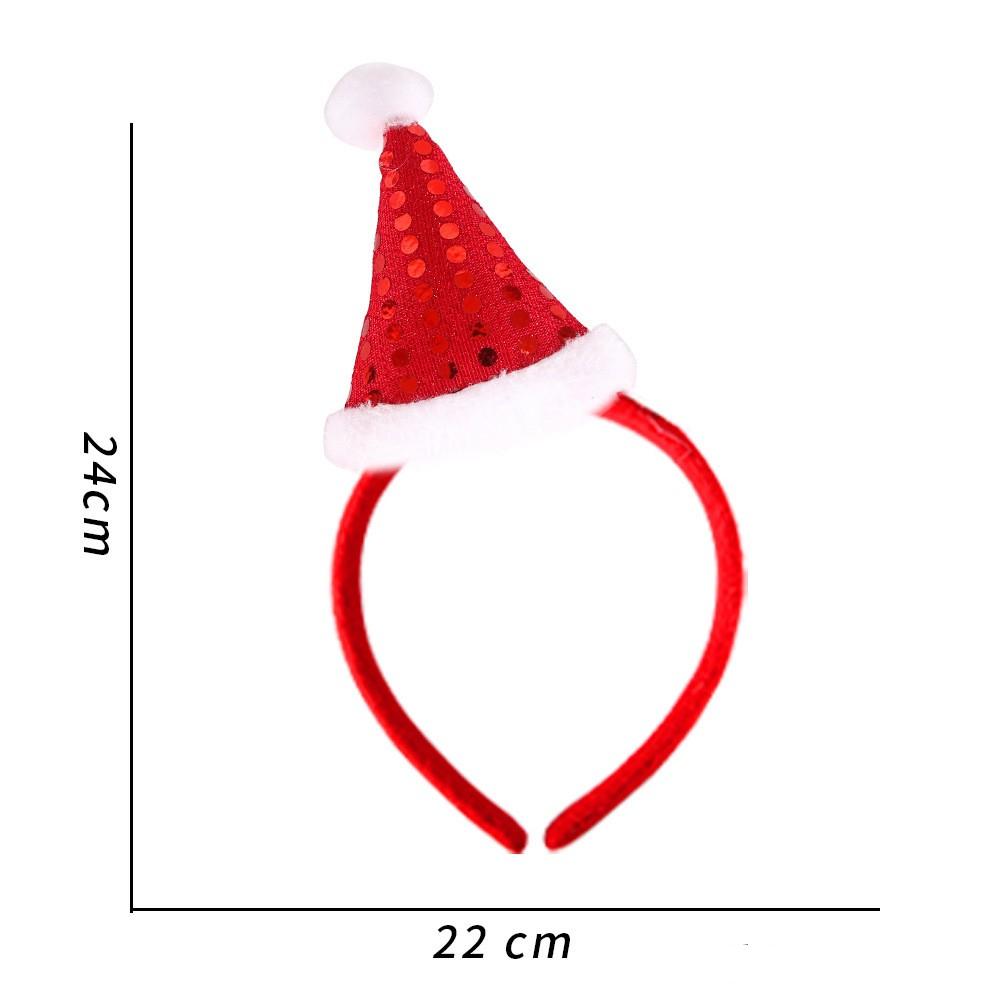 Christmas Festival Dress Headband for Children Adult Elk Antlers Star Santa Claus Birthday Party New Year Headwear Gift for Kids