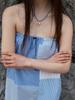 I Comma I Patch Work Tube Dress (Blue Stripe)