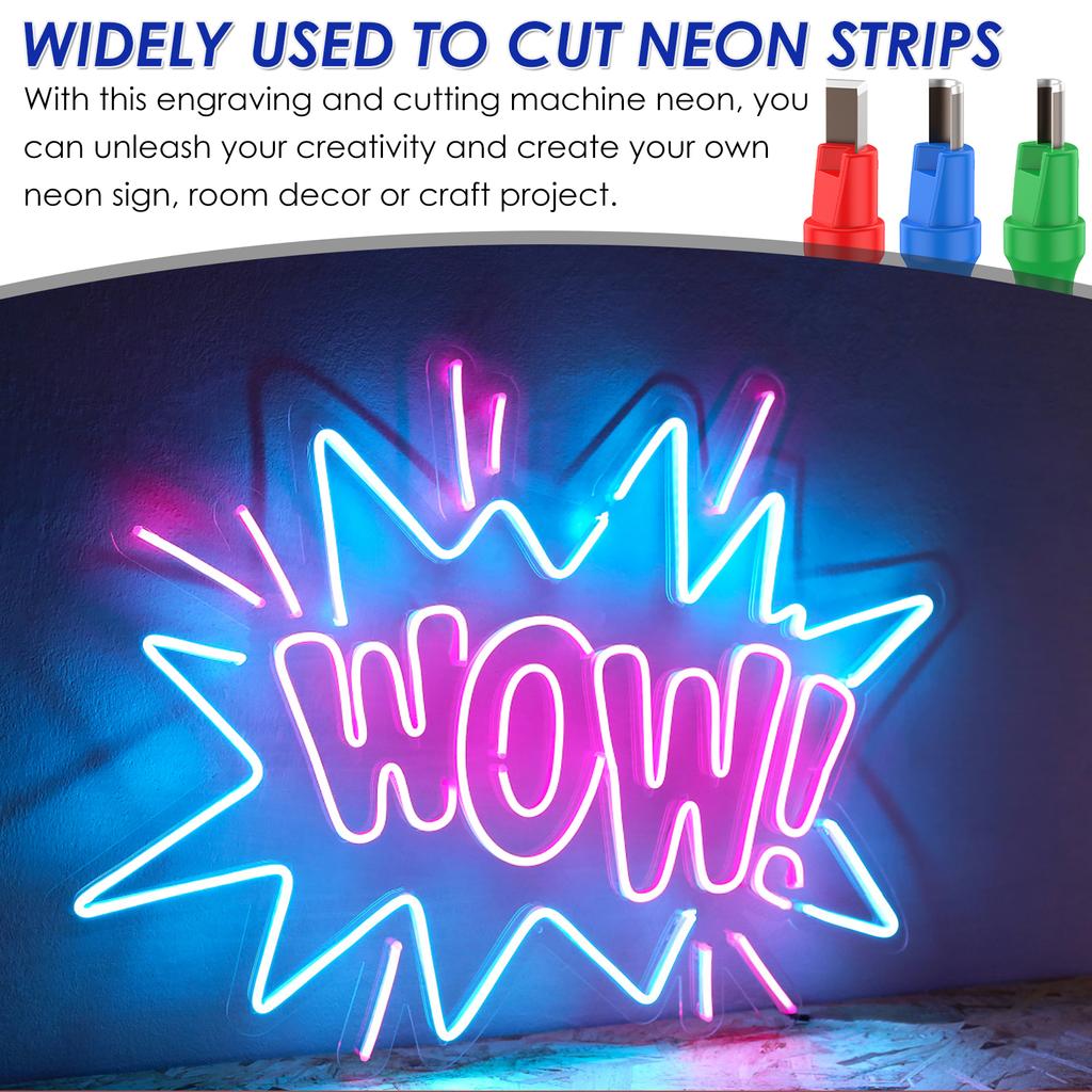 3/2Pcs Neon Light Cutter High Speed Steel Neon Strip Trimming Hand Tool Portable Neon Light Cutting Tool with Comfortable Handle