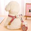 Dog Harness For Small Dogs Cats Adjustable Kitten Collar Pet Harness With Leash Set Plaid Chest Vest Leash Dog Leads Accessories