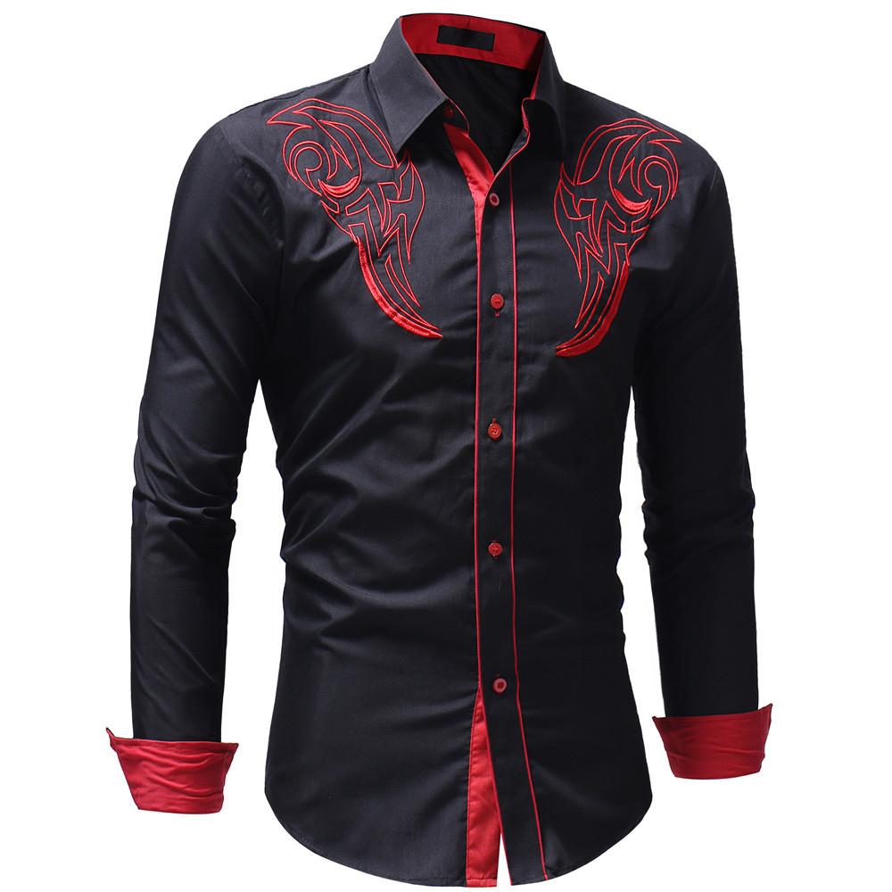 Buy FEYES Men Autumn Casual Embroidery 
