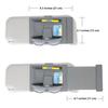 TFY Car Sun Visor Extender and Organizer Universal Sun Shade Anti-Glare, Car Storage Holder