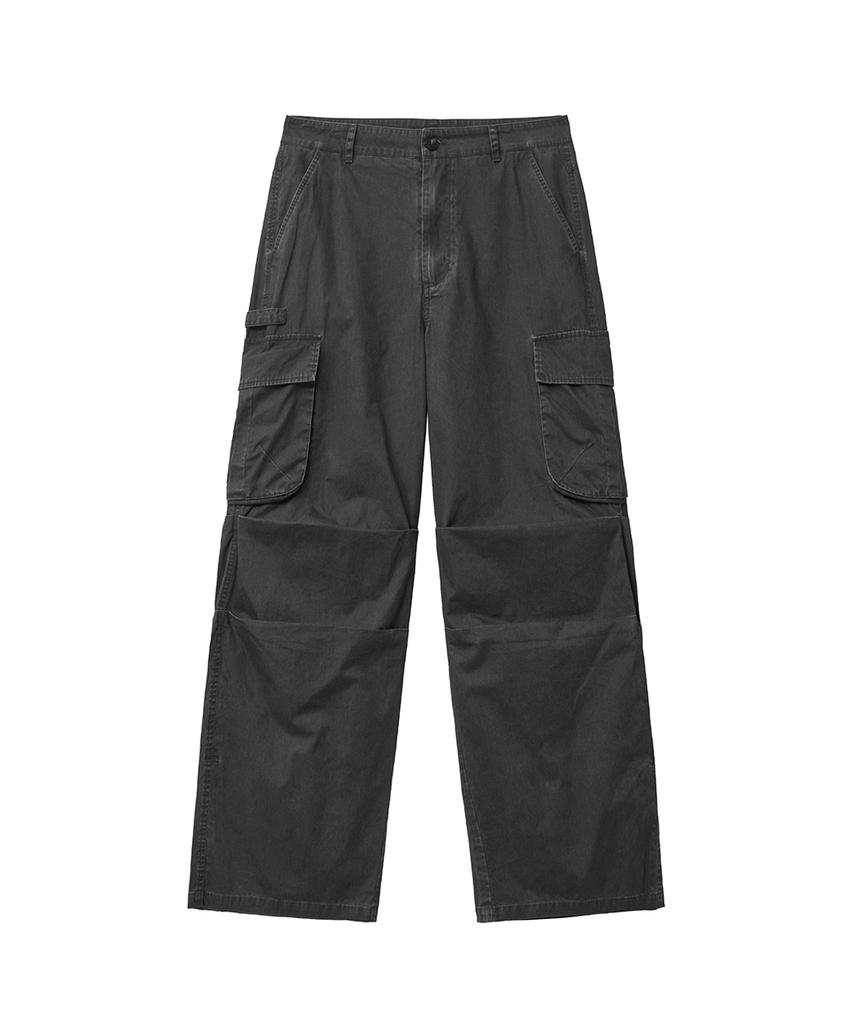 INTEMPOMOOD [Summer Fabric] Recon Fade Cargo Pants_Charcoal