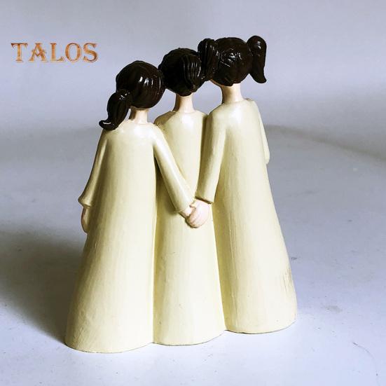 Angel Ornament Exquisite Workmanship Friendship Angel Statue Resin Angel Sculpture for Home