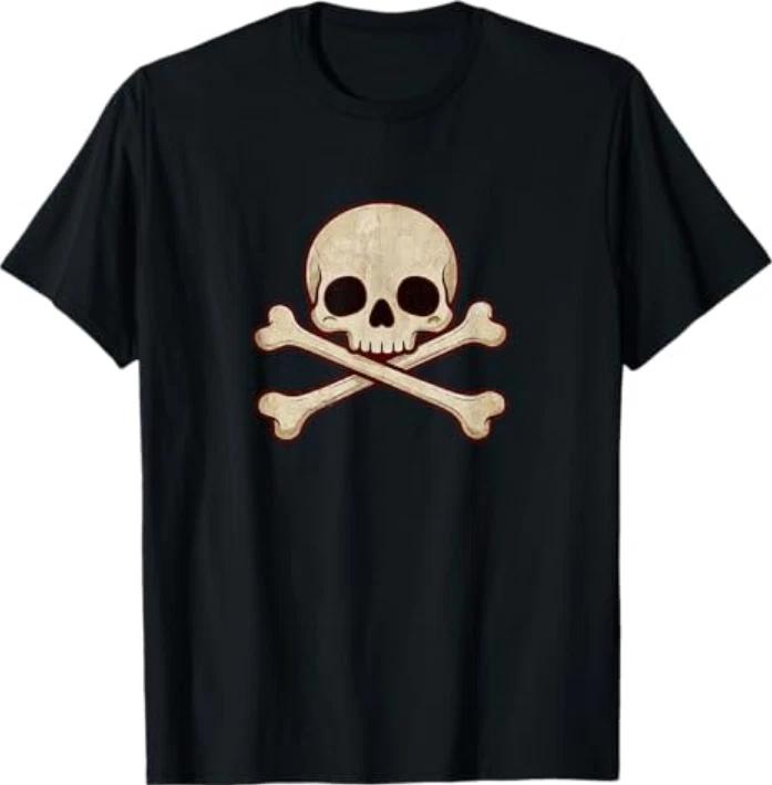 Kawaii Whimsigoth Skull Crossbones Pastel Goth Tshirt S