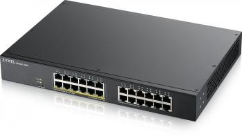 Zyxel GS1900-24EP - Pepna - Inteligentn - 24 X 10/100/1000 (12 PoE) - Lze Montovat Do Rozvade, Pro Pipevnn Na Ze - PoE (130 W)
