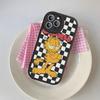 Cute Anime G-Garfields Cat Phone Case For Iphone 16 15 14 13 12 11 Pro Max Plus Leather Soft Back Cover