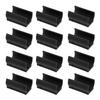 25Pcs Anti-Slip Pads U-Shaped Chair Foot Protectors Plastic Table Leg Covers for Furniture Trampoline Noise Reducing Mats