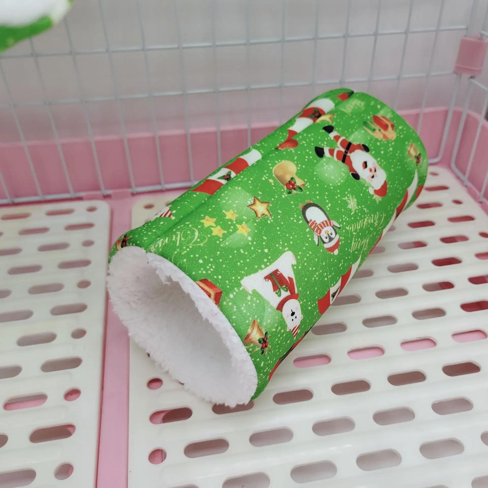 Winter Warm Mini Hanging Hammock Bed For Small Pets Soft Cotton Nest Playing Tunnel For Hamster Squirrel Sugar Glider
