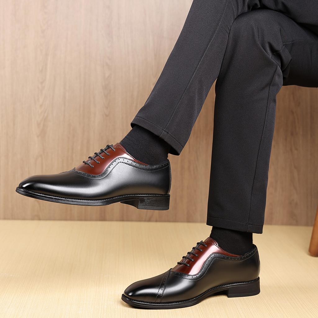 Men's Dress Shoes Business Oxfords Patent Leather Dress Shoes Classic Loafers Formal Derby Shoes For Men