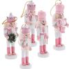 12cm Nutcracker Puppet Soldier Desktop Crafts Ornaments Nutcracker Playing Band Dolls Christmas Decoration New Year Home Decor